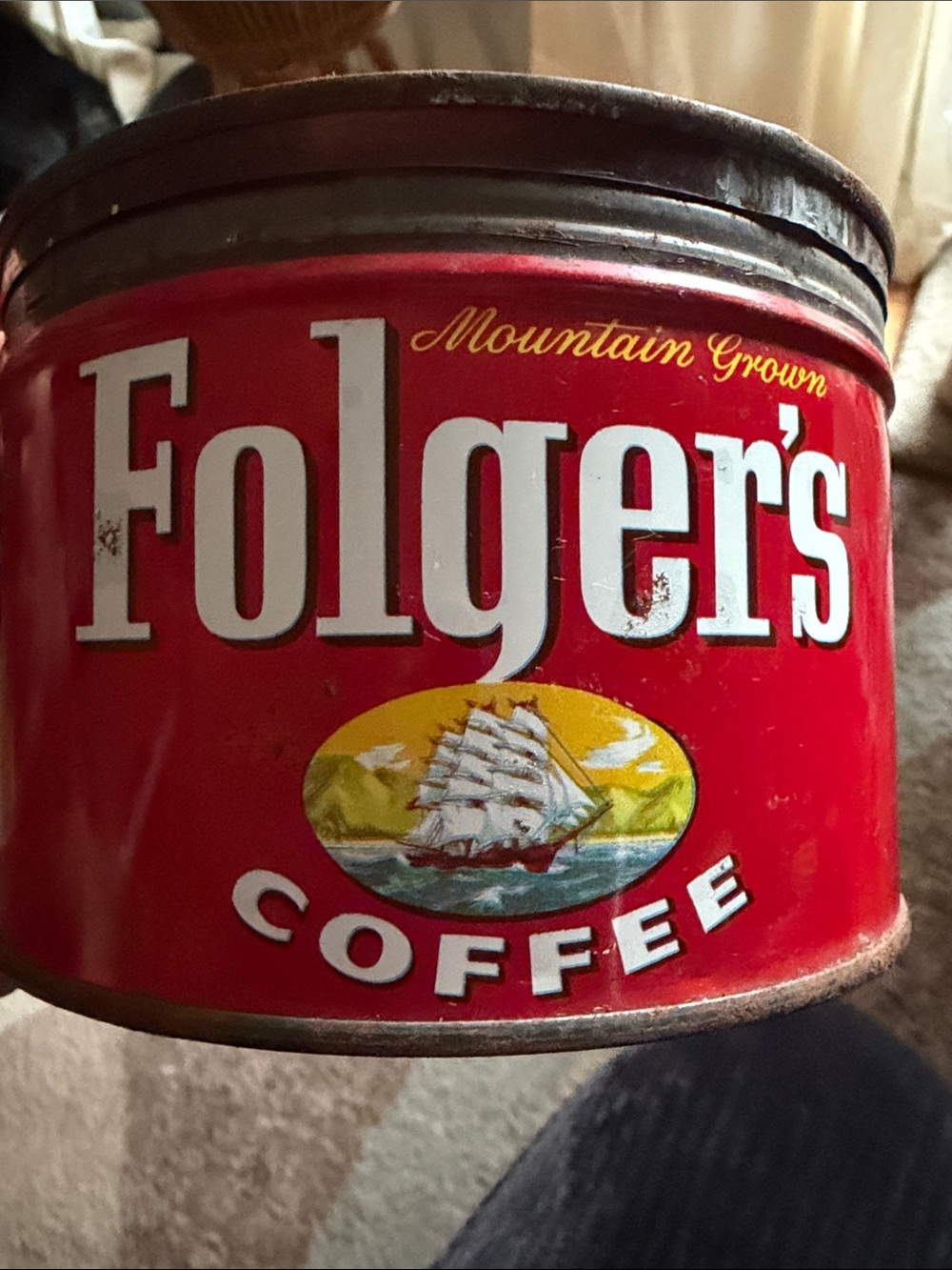 1950s Folgers Coffee Can